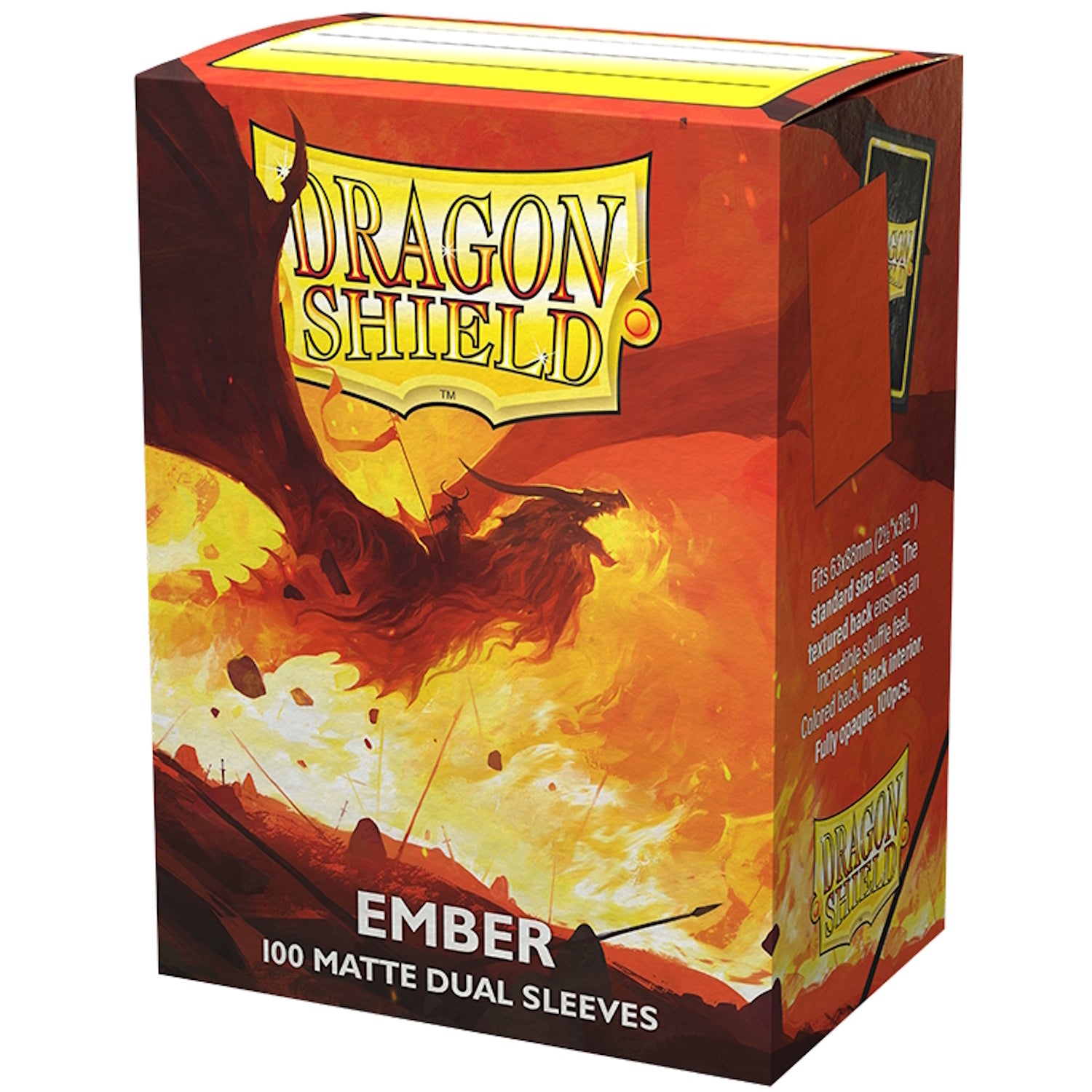 Dragon Shield Sleeves Dual Matte Ember - 100 Sleeves Card Game Accessories Dragon Shield