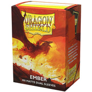 Dragon Shield Sleeves Dual Matte Ember - 100 Sleeves Card Game Accessories Dragon Shield