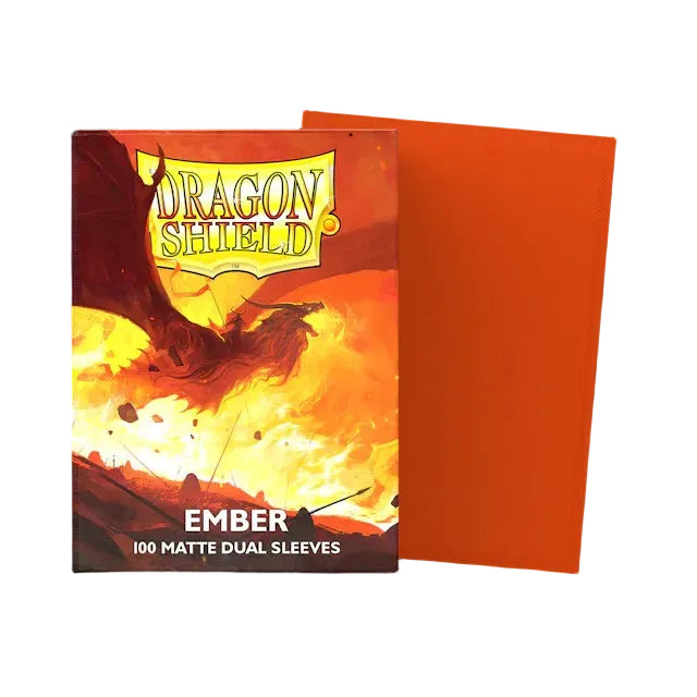 Dragon Shield Sleeves Dual Matte Ember - 100 Sleeves Card Game Accessories Dragon Shield