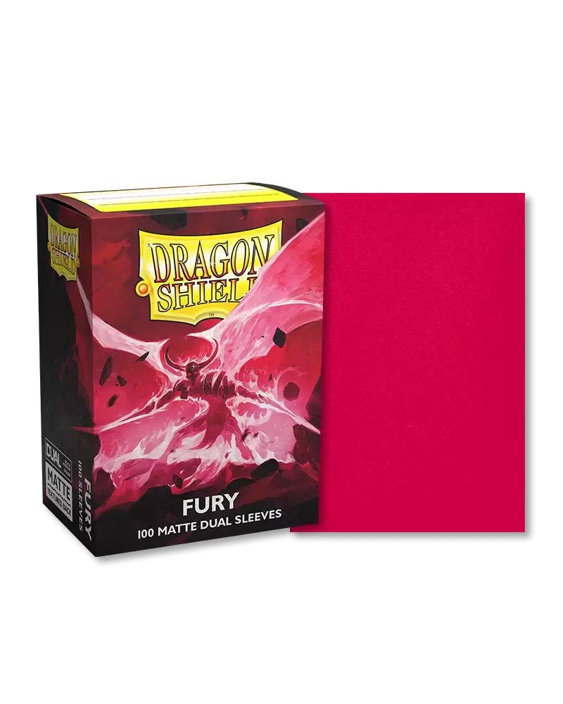 Dragon Shield Sleeves Dual Matte Fury - 100 Sleeves Card Game Accessories Dragon Shield