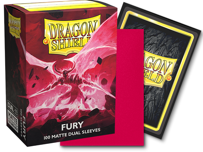 Dragon Shield Sleeves Dual Matte Fury - 100 Sleeves Card Game Accessories Dragon Shield