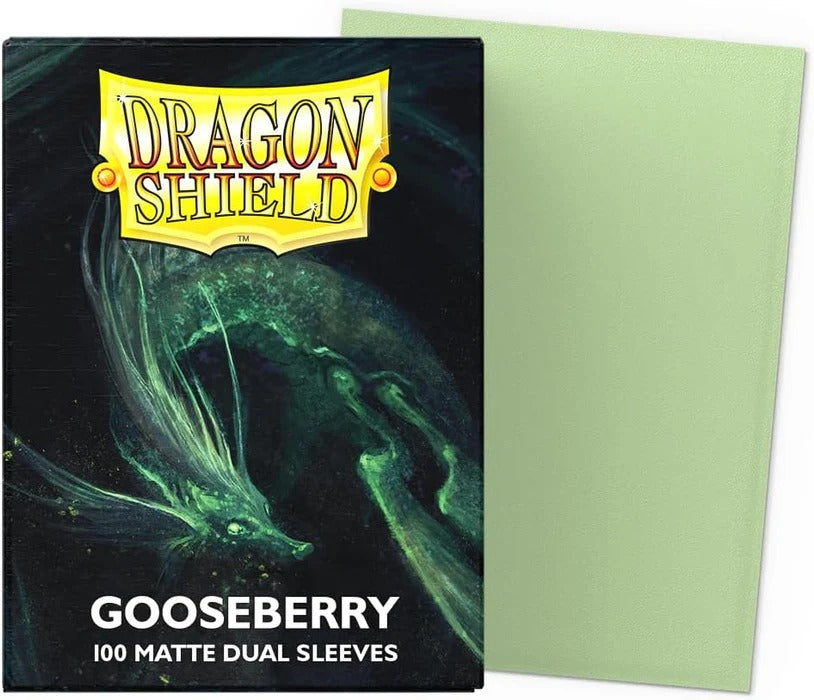 Dragon Shield Sleeves Dual Matte Gooseberry - 100 Sleeves Card Game Accessories Dragon Shield