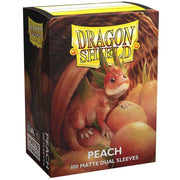 Dragon Shield Sleeves Dual Matte Peach - 100 Sleeves Card Game Accessories Dragon Shield