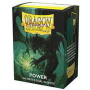 Dragon Shield Sleeves Dual Matte Power Green - 100 Sleeves Card Game Accessories Dragon Shield