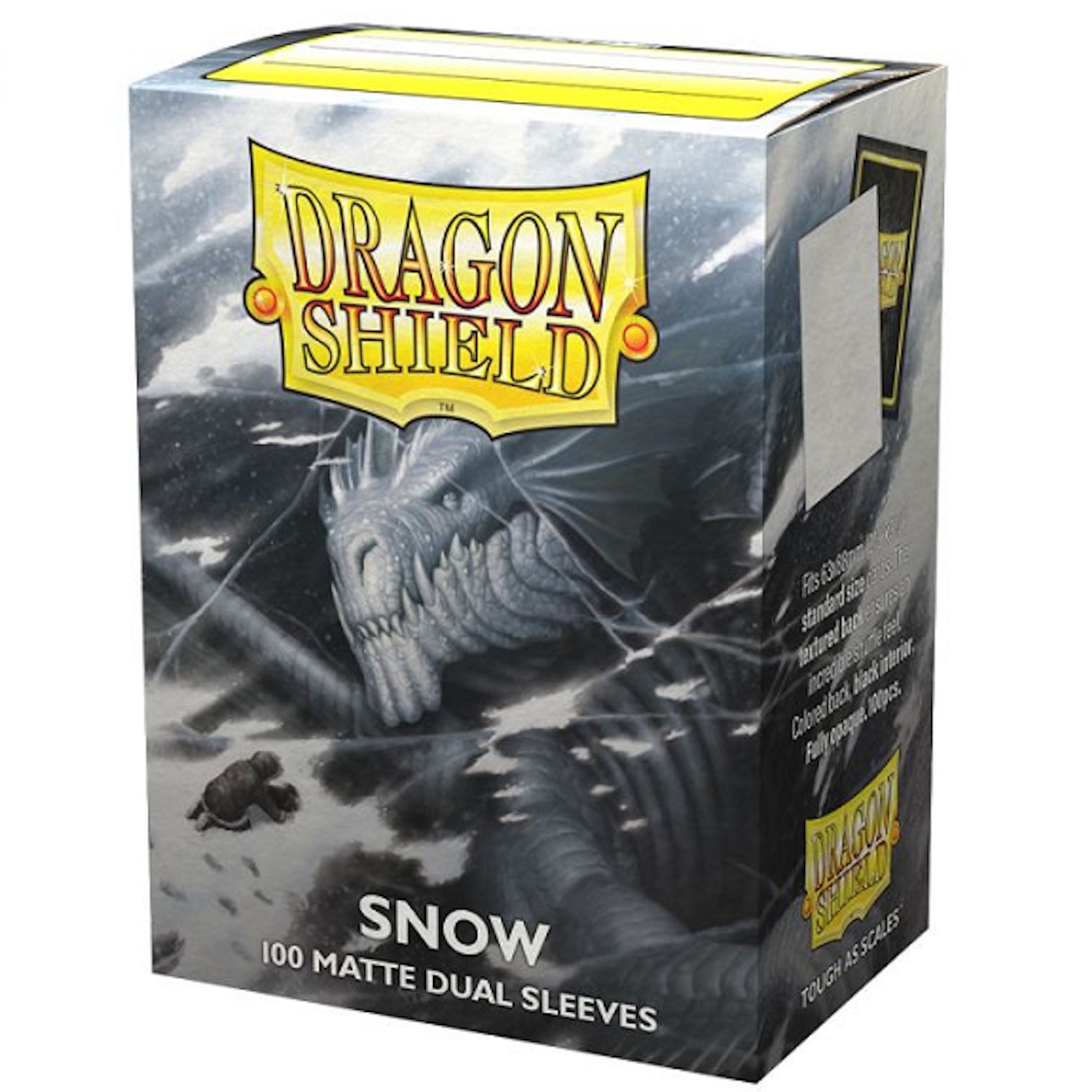 Dragon Shield Sleeves Dual Matte Snow - 100 Sleeves Card Game Accessories Dragon Shield
