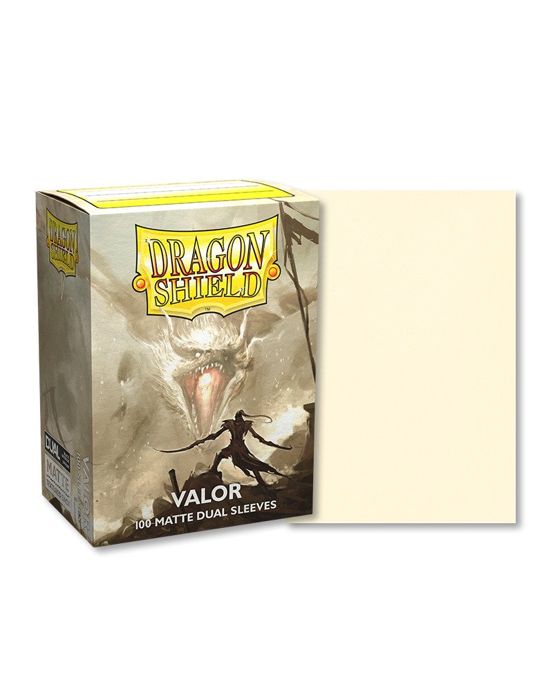 Dragon Shield Sleeves Dual Matte Valor - 100 Sleeves Card Game Accessories Dragon Shield