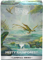 Dragon Shield Sleeves: Magic: The Gathering TCG: Landfall Series [Misty Rainforest] - 100 Standard Size Sleeves Card Game Accessories Dragon Shield