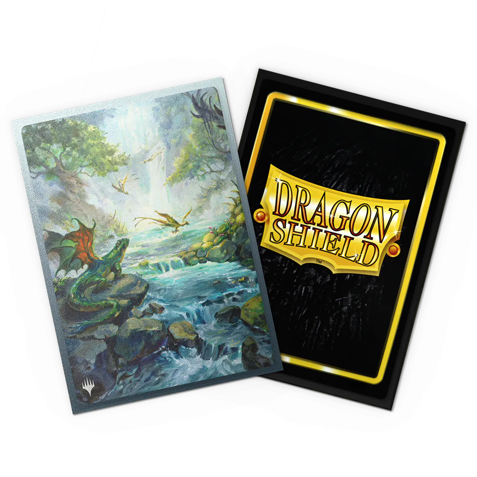 Dragon Shield Sleeves: Magic: The Gathering TCG: Landfall Series [Misty Rainforest] - 100 Standard Size Sleeves Card Game Accessories Dragon Shield