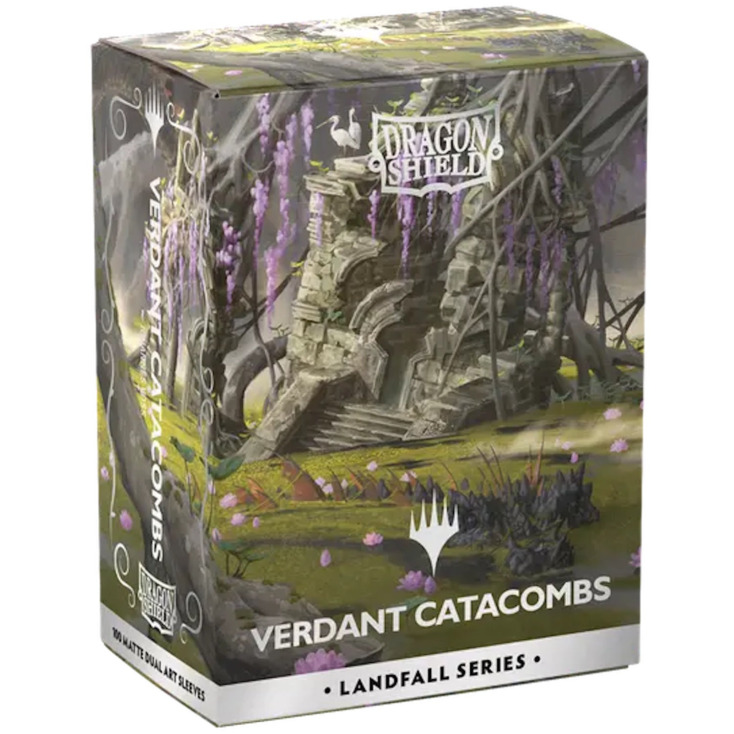Dragon Shield Sleeves: Magic: The Gathering TCG: Landfall Series [Verdant Catacombs] - 100 Standard Size Sleeves Card Game Accessories Dragon Shield