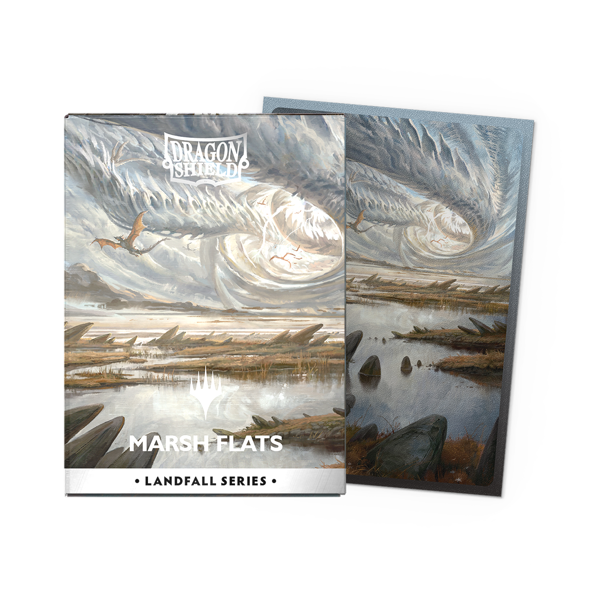 Dragon Shield Sleeves: Magic: The Gathering TCG: Landfall Series [Marsh Flats] - 100 Standard Size Sleeves Card Game Accessories Dragon Shield