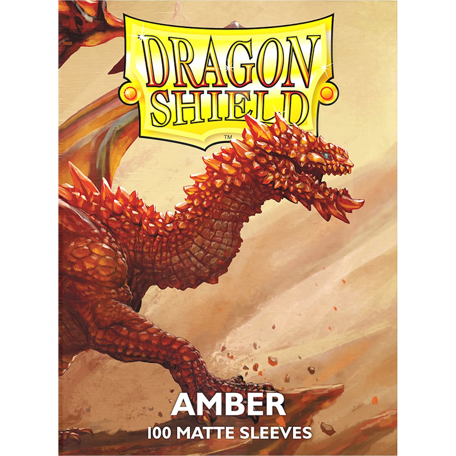 Dragon Shield Sleeves: Matte Amber - 100 Sleeves Card Game Accessories Dragon Shield