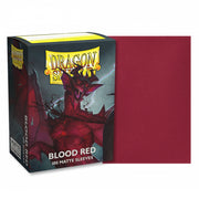 Dragon Shield Sleeves Matte Blood Red - 100 Sleeves Card Game Accessories Dragon Shield