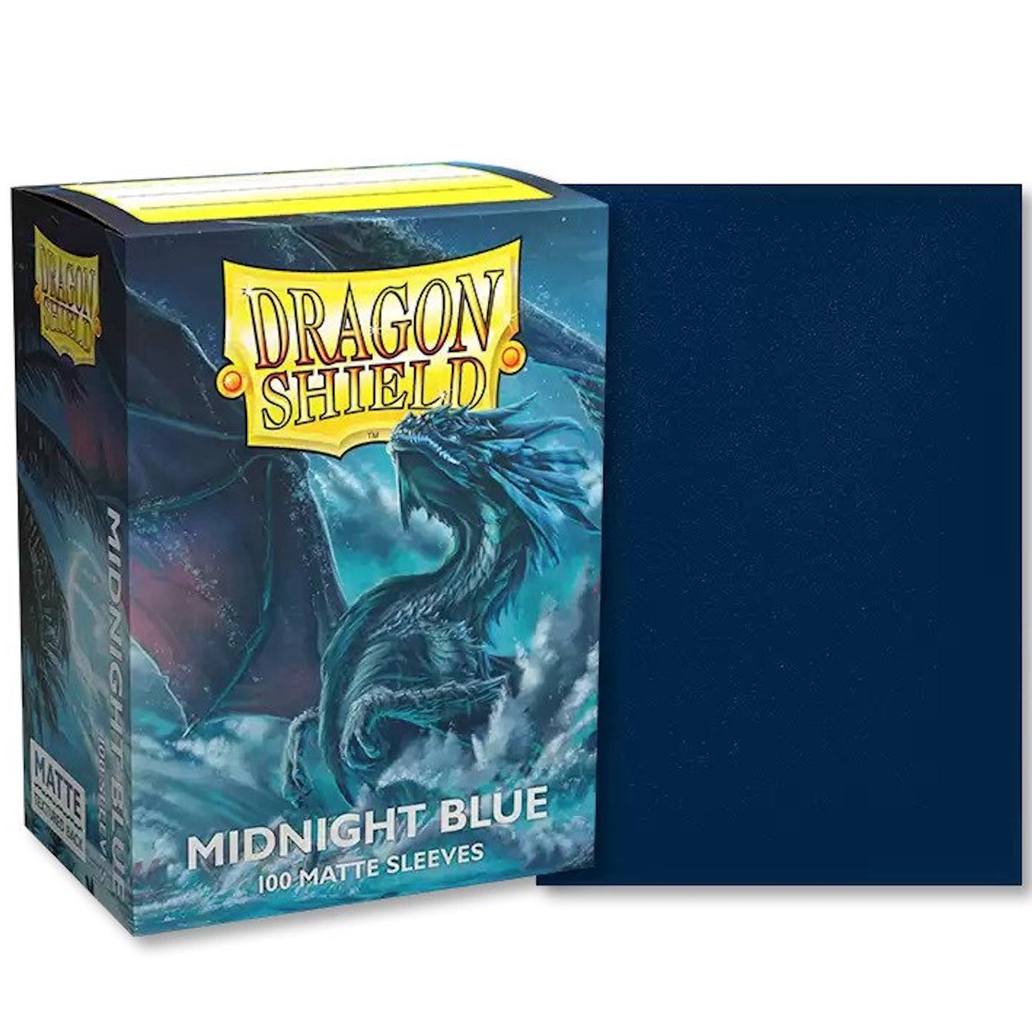 Dragon Shield Sleeves: Matte Midnight Blue - 100 Sleeves Card Game Accessories Dragon Shield