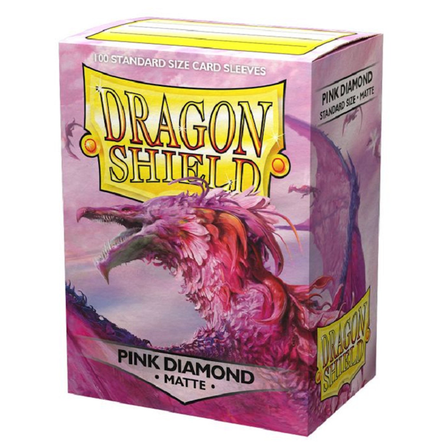 Dragon Shield Sleeves: Matte Pink Diamond - 100 Sleeves Card Game Accessories Dragon Shield