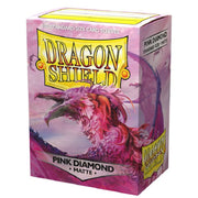 Dragon Shield Sleeves: Matte Pink Diamond - 100 Sleeves Card Game Accessories Dragon Shield