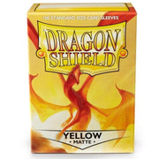 Dragon Shield Sleeves: Matte Yellow - 100 Sleeves Card Game Accessories Dragon Shield