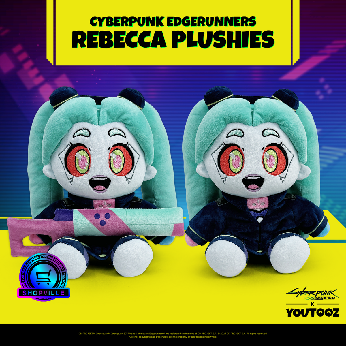 Cyberpunk Edgerunners: Shotgun Rebecca 9" Plush Shopverse Exclusive Plushies Youtooz