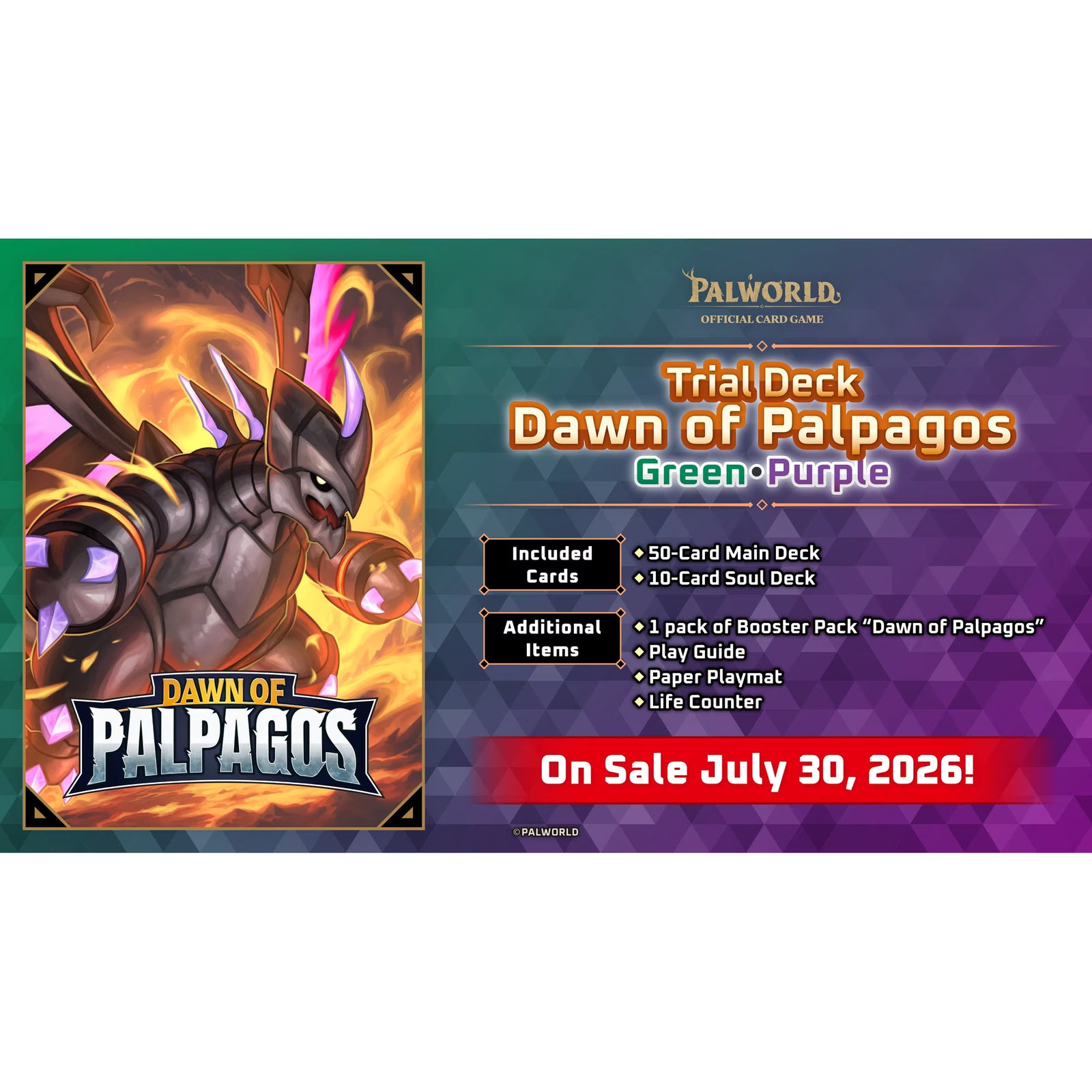 Palworld TCG: Dawn of Palpagos Red and Blue Trial Deck ETD01 Card Game Card Game Bushiroad