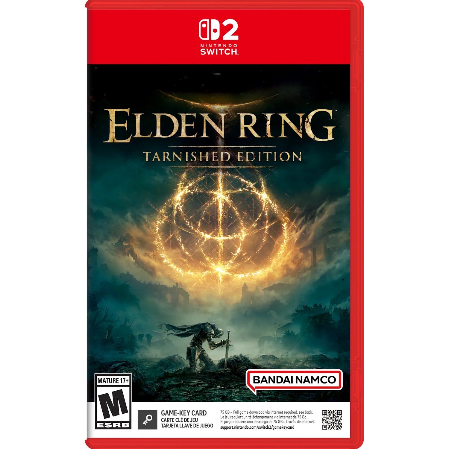 Elden Ring - Tarnished Edition [Game-Key Card][Nintendo Switch 2] Nintendo Switch 2 Video Game Bandai Namco