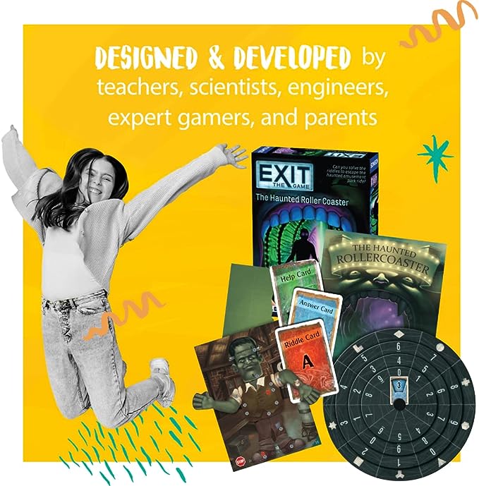 Exit: The Game - The Haunted Roller Coaster [Board Game, 1-4 Players] Board Game Thames and Kosmos   