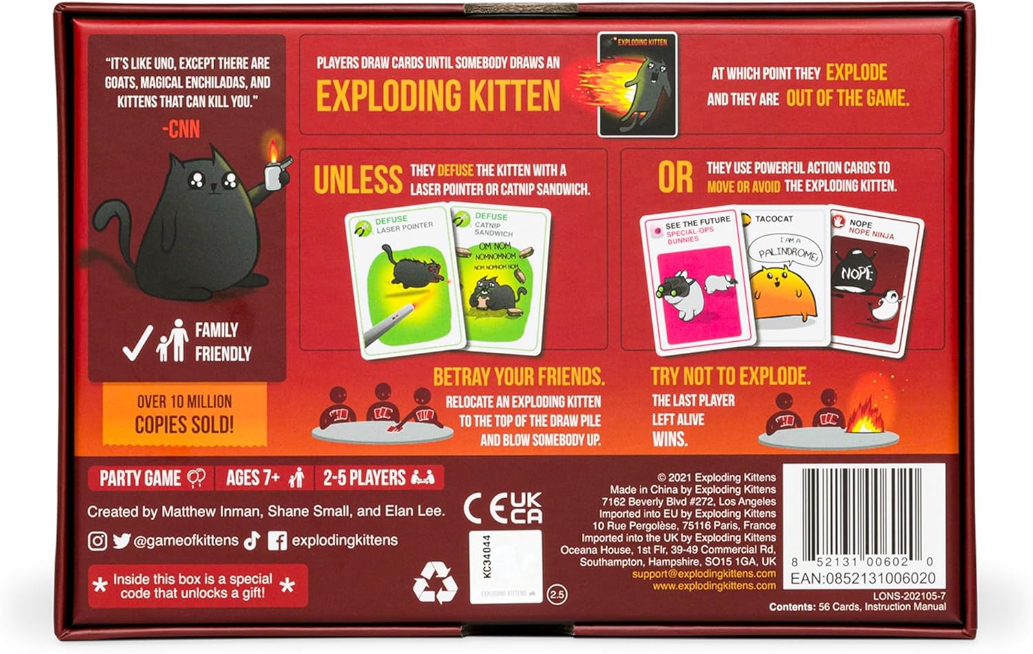 Exploding Kittens [Board Game, 2-5] Board Game Exploding Kittens