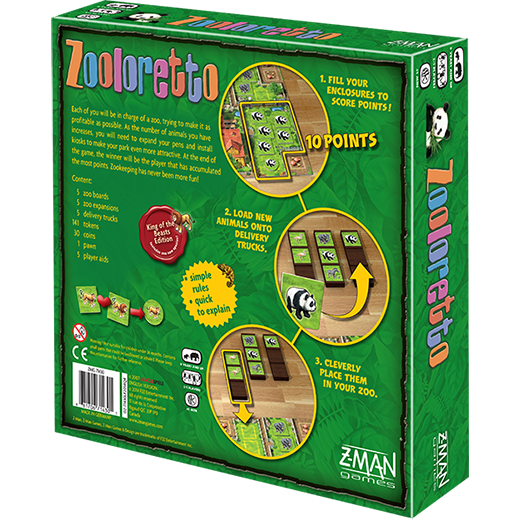 Zooloretto [Board Game, 2-5 Players] Board Game Z-Man Games