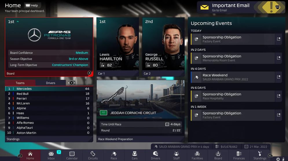F1 Manager 2022 [Xbox One & Xbox Series X] Xbox Series X Video Game Frontier