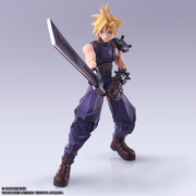 Final Fantasy VII Bring Arts: Cloud Strife Hardedge Ver. Action Figure Toys & Games Square Enix