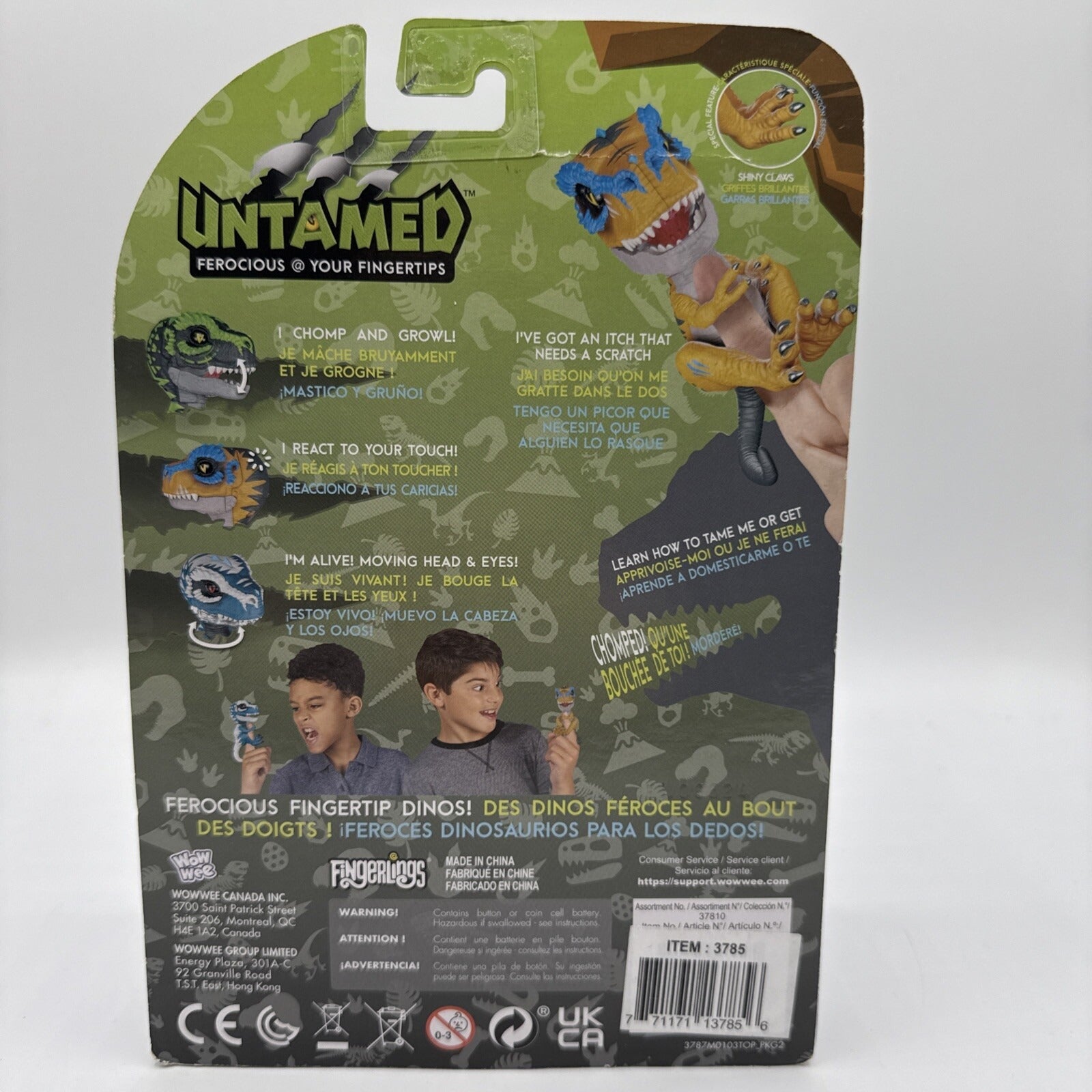 Fingerlings: Untamed Lavasaur Dino T-Rex - Ditch figure Scratch (Orange) Toys & Games WowWee