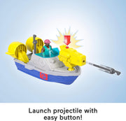 Imaginext Jurassic World Rebirth: Aqua Chomp Chase Mosasaurus Dinosaur Toy Playset Toys & Games Fisher Price