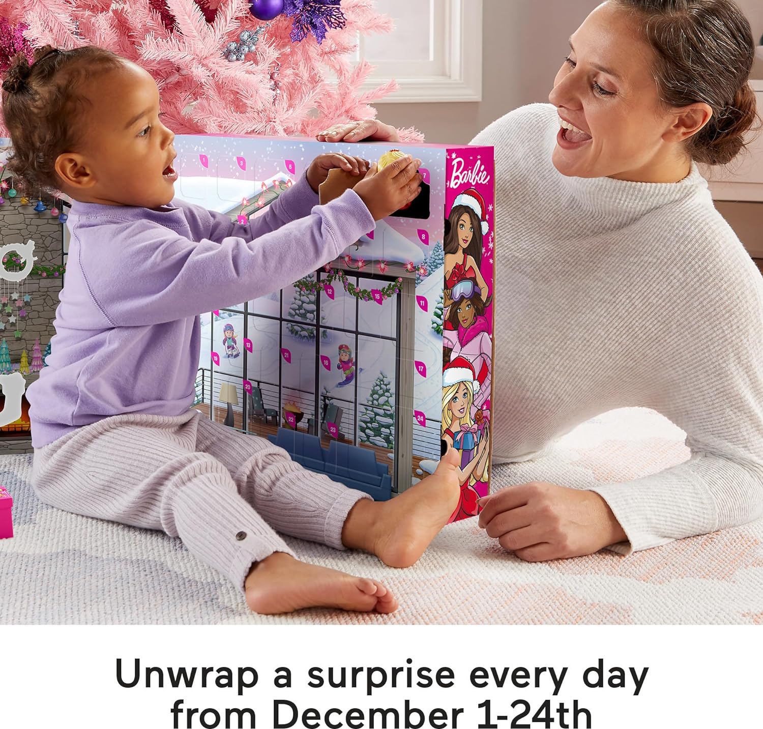 Fisher Price: Little People Barbie Advent Calendar 24 Christmas Figures & Pieces Toys & Games Fisher Price