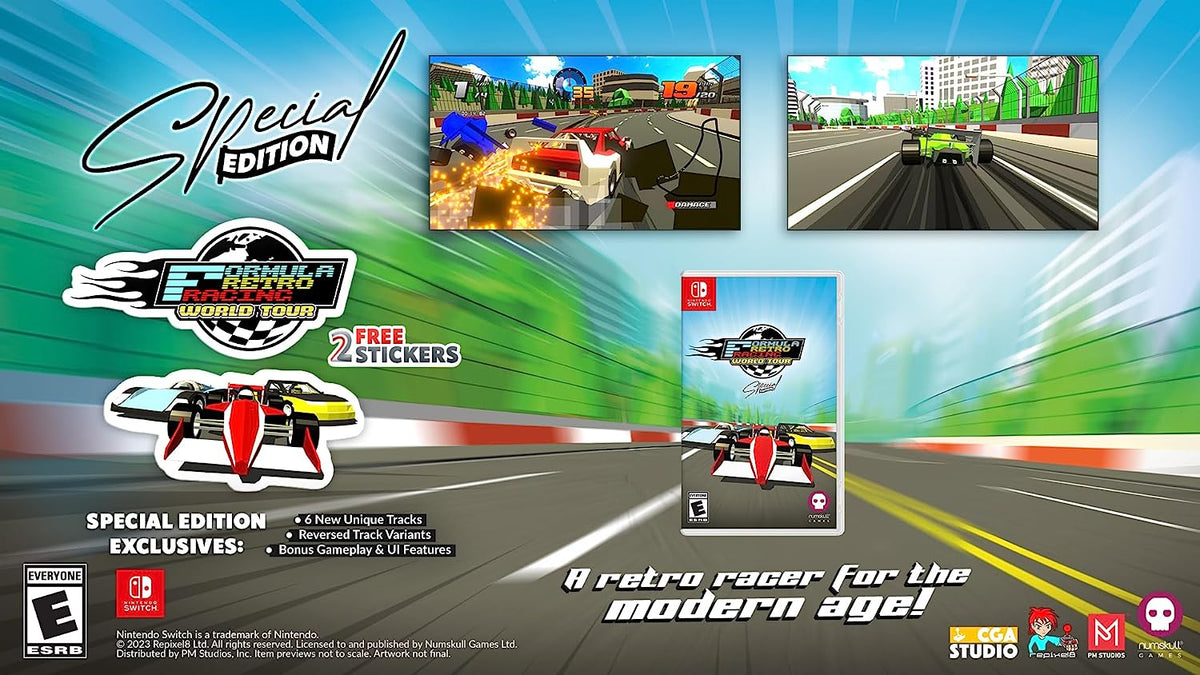 Formula Retro Racing: World Tour – Special Edition [Nintendo Switch] Nintendo Switch Video Game Numskull Games   