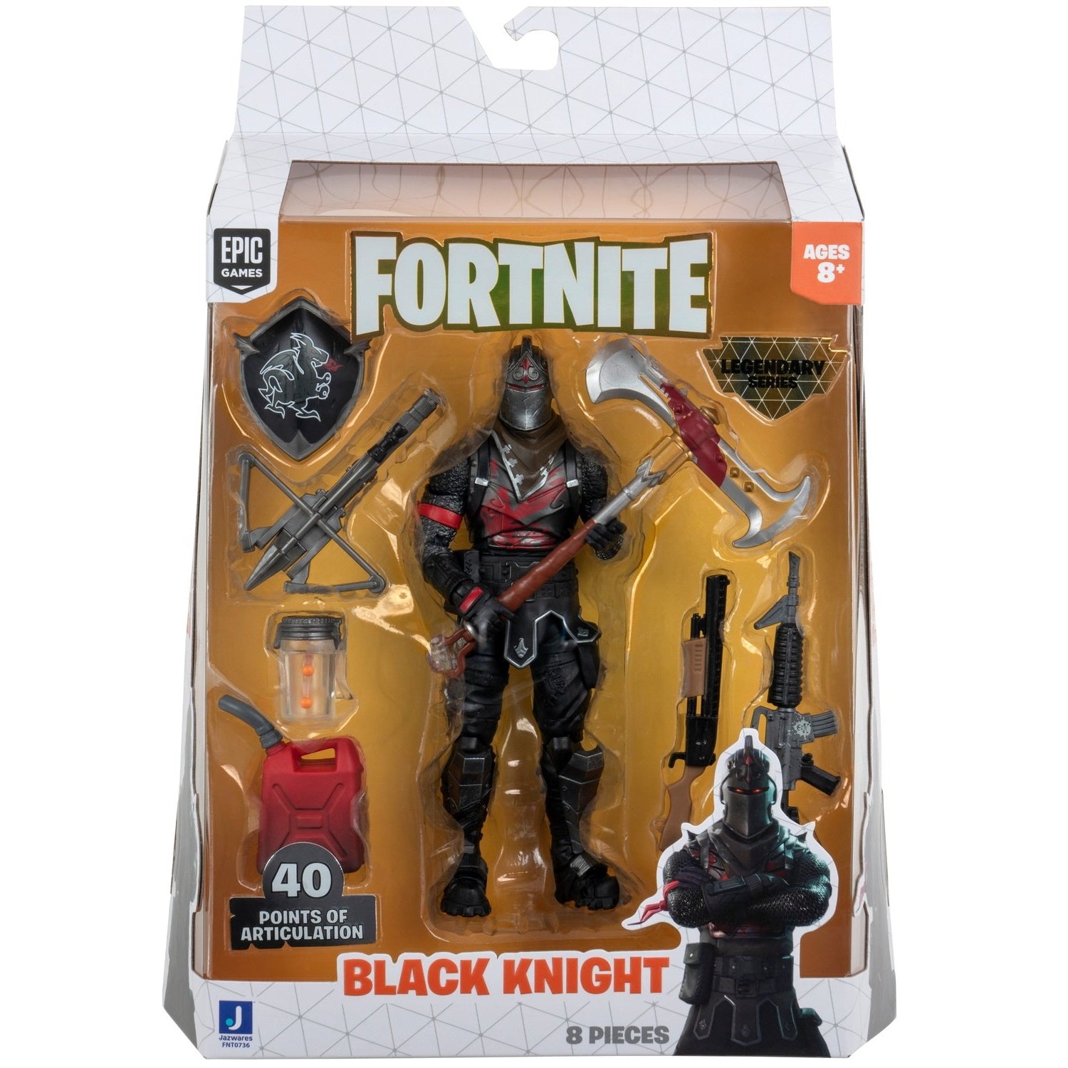 Fortnite Legendary Series: Black Knight 6" Action Figure with Accessories Toys & Games Jazwares