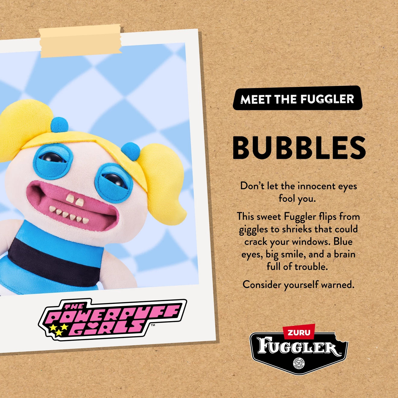 Fuggler: Powerpuff Girls - Bubbles Toys & Games Zuru