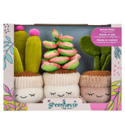 Greenhouse by Russ: Potted Plant - Rubber Tree, Succulent & Flowering Cactus Plush Set Plushies Russ