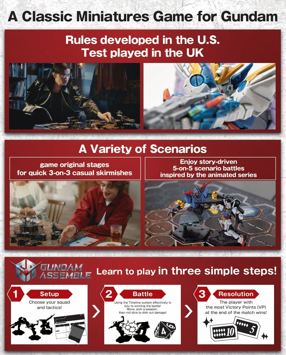 Gundam Assemble: Deluxe Set 01 [DX01] Board Game Bandai Namco