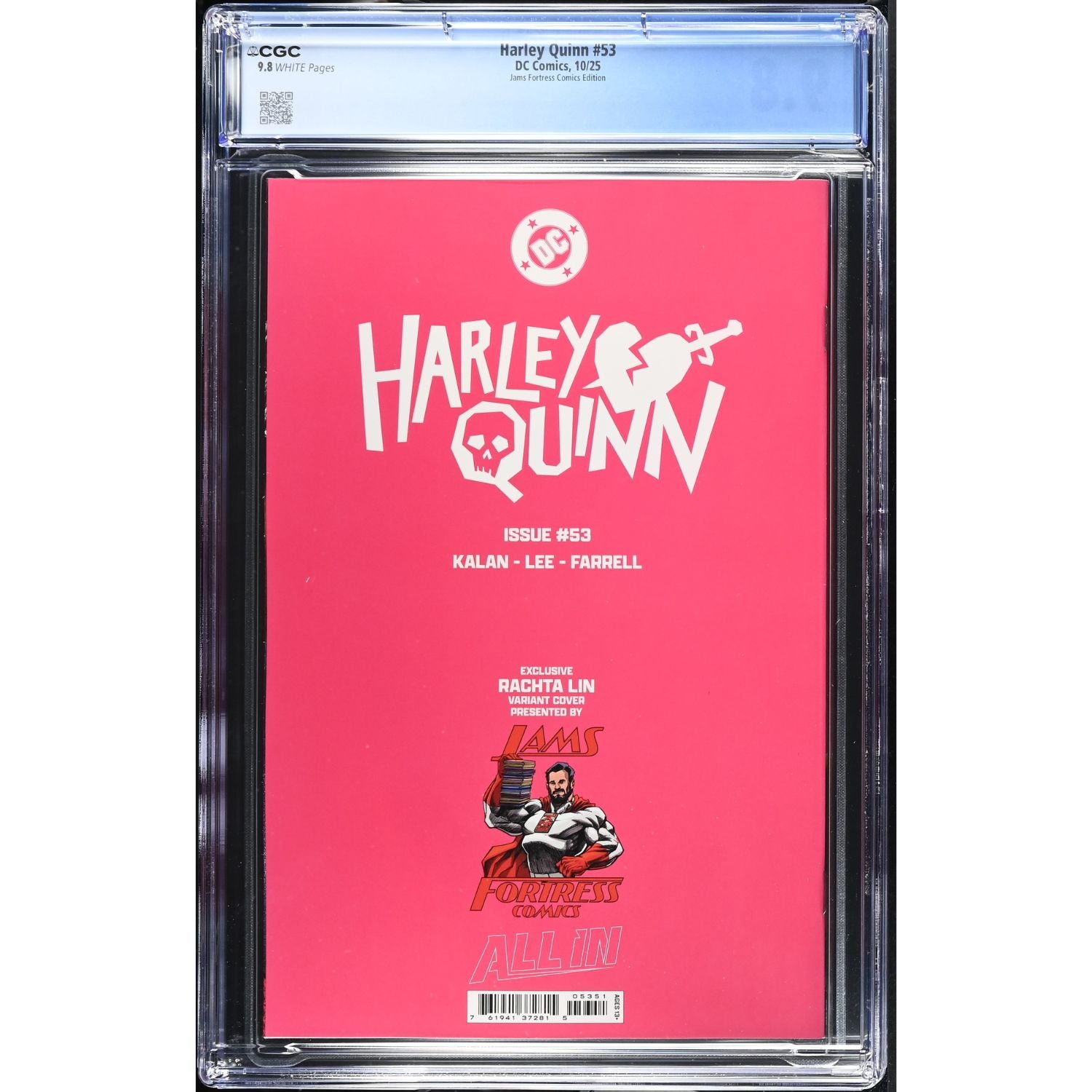 Harley Quinn: #53 [Rachta Lin CGC 9.8 Jams Fortress LACC CVR] 2025 Comics DC Comics