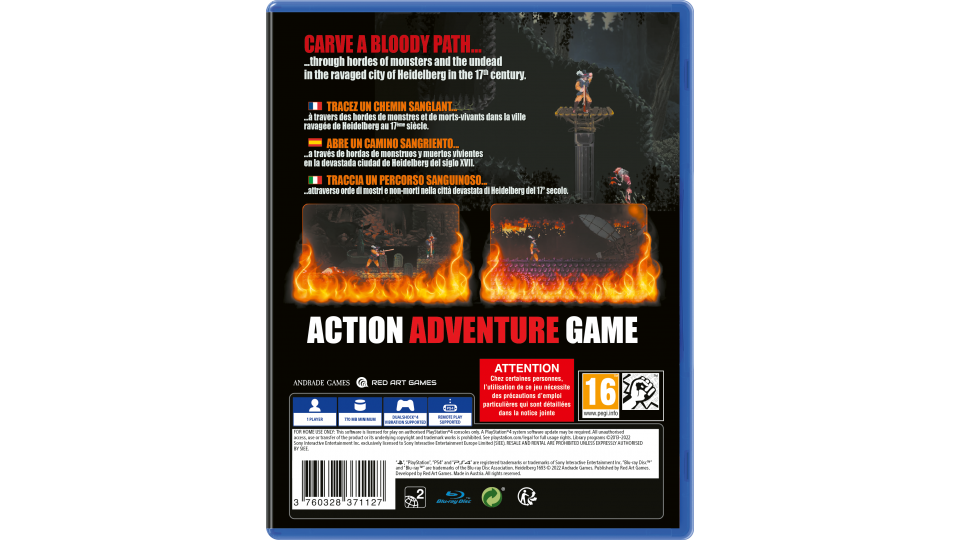 Heidelberg 1693 [PlayStation 4] PlayStation 4 Video Game Red Art Games   
