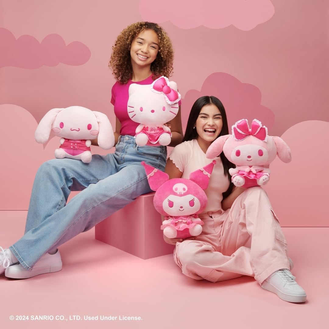 Hello Kitty and Friends: Pink Monochrome Hello Kitty - 12" Plush Plushies Jazwares