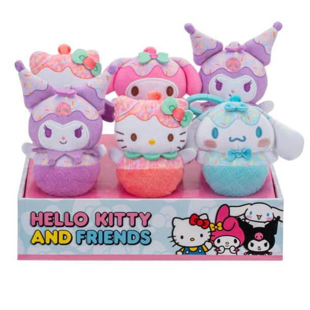 Hello Kitty and Friends: Hello Kitty - 4" Clip-On Plush Plushies Jazwares