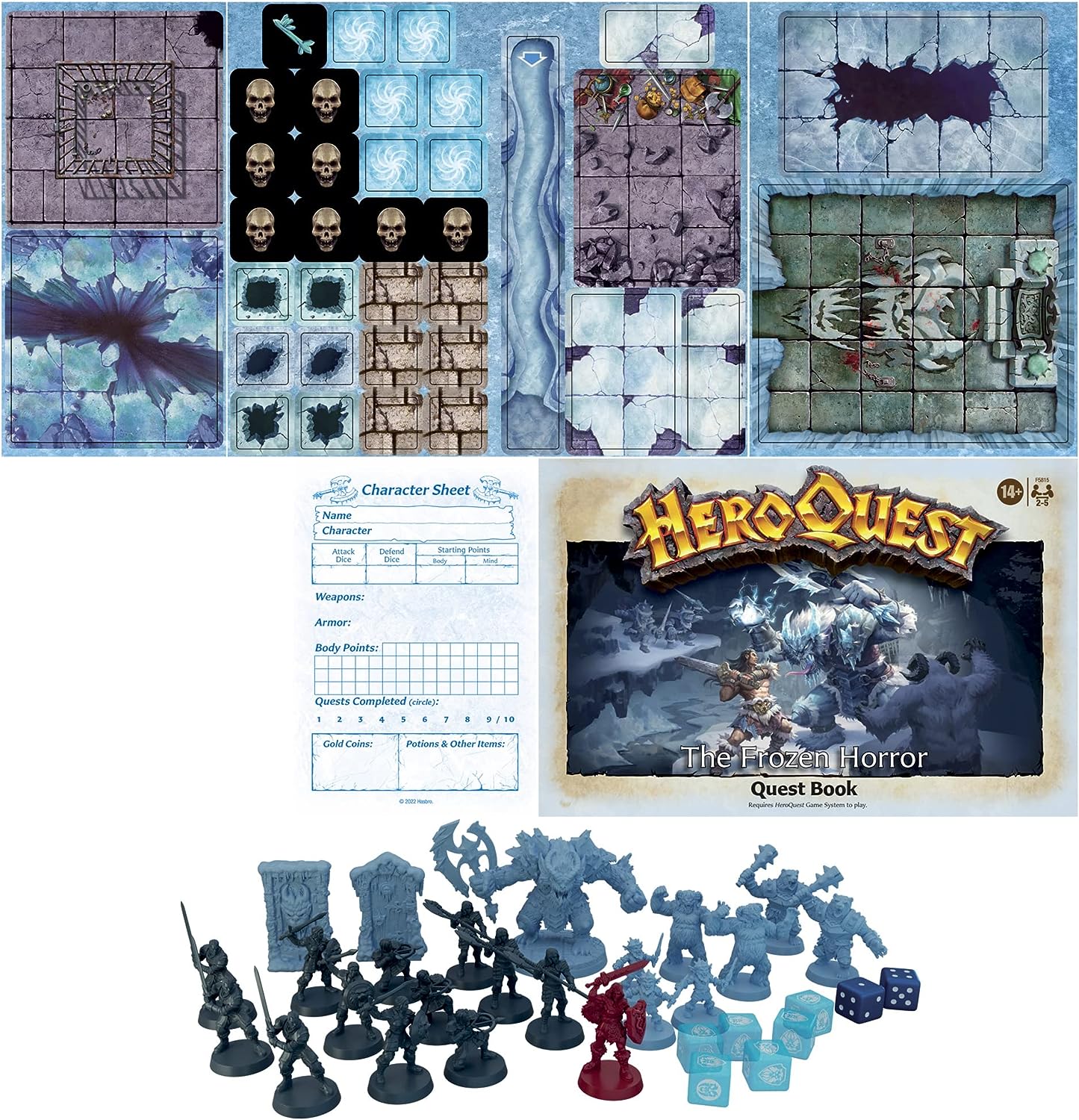 HeroQuest: The Frozen Horror Quest Pack [Board Game, 2-5 Players] Board Game Hasbro   