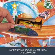 Hot Wheels: Advent Christmas Calendar - 1:64 Scale Cars & 16 Winter-Themed Toys & Games Mattel