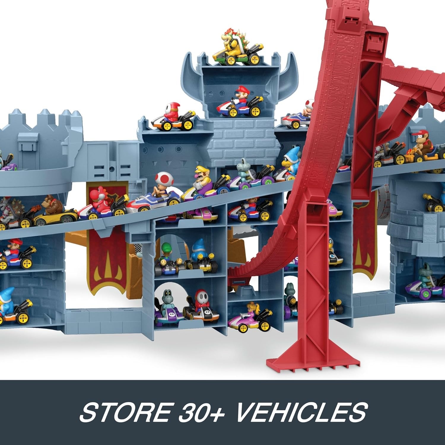 Hot Wheels: Mario Kart Bowser’s Castle Raceway Toys & Games Mattel