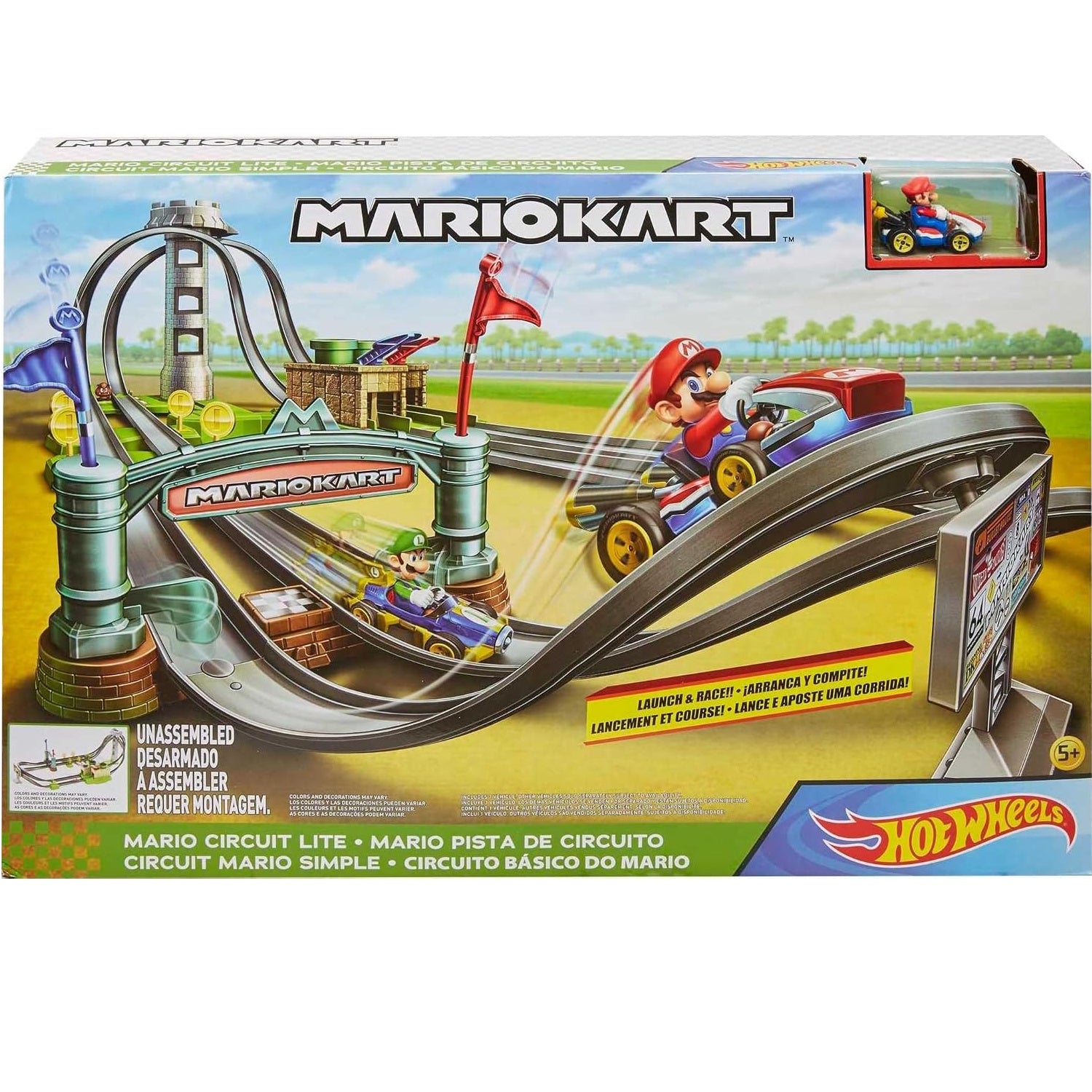 Hot Wheels: Mario Kart - Circuit Lite Track Set