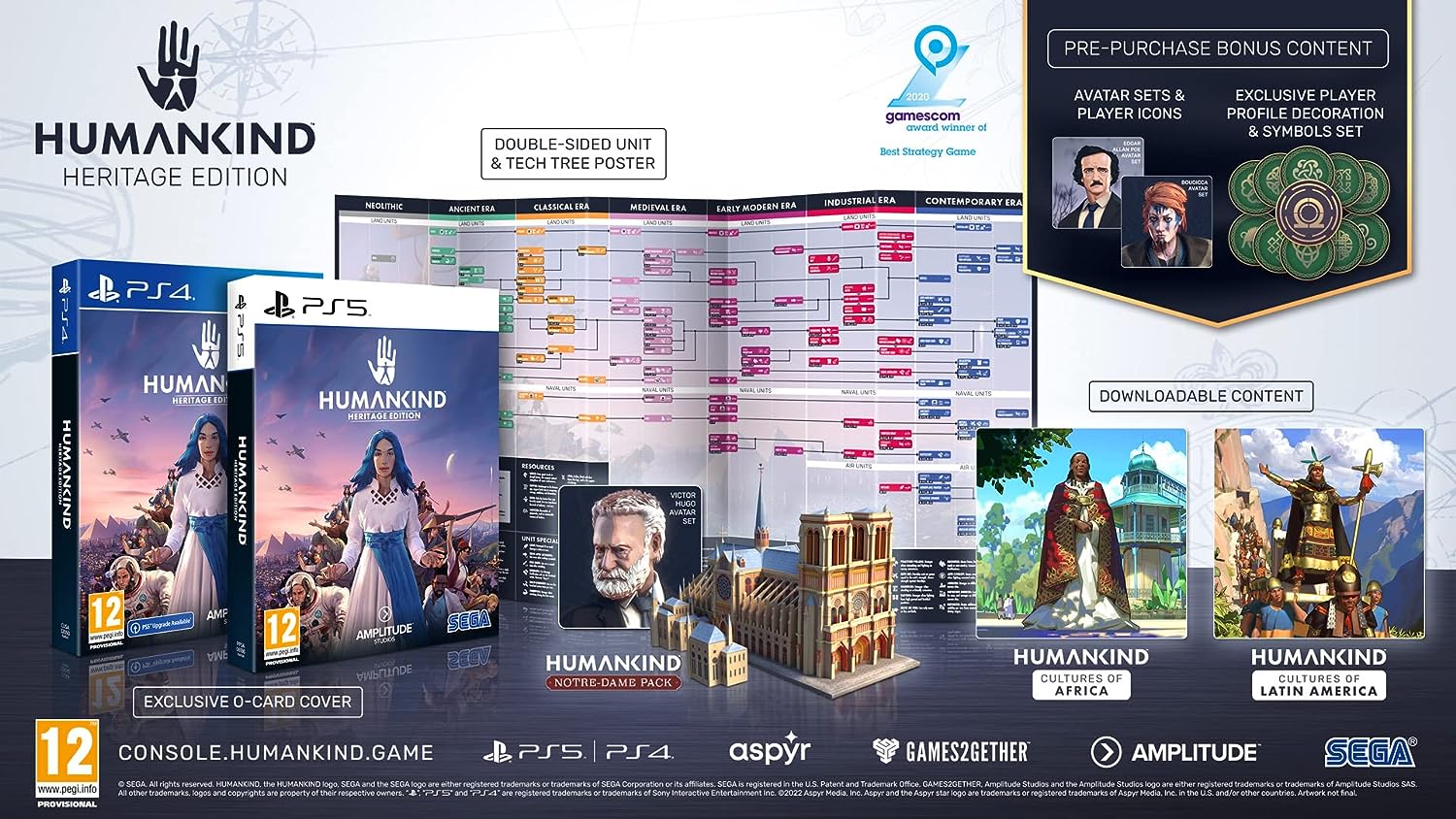 Humankind - Heritage Edition [PlayStation 4] PlayStation 4 Video Game SEGA   