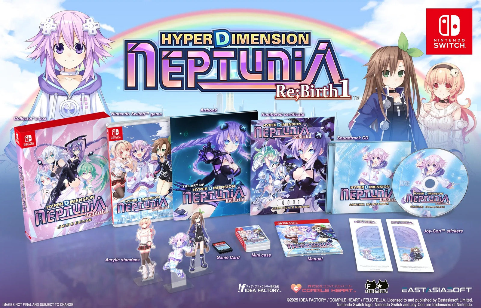 Hyperdimension Neptunia Re;Birth1 - Limited Edition [Nintendo Switch] Nintendo Switch Video Game EastAsiaSoft