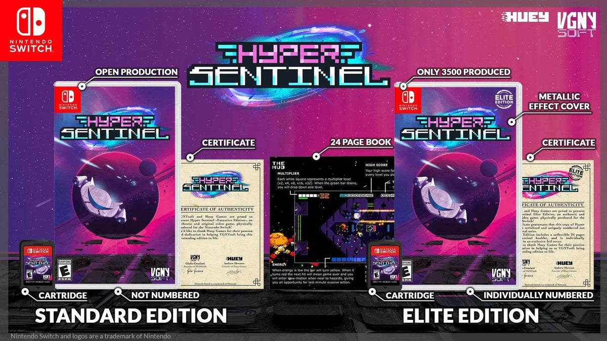 Hyper Sentinel - Elite Edition [Nintendo Switch] Nintendo Switch Video Game VGNYsoft   