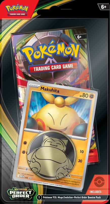 Pokemon TCG: Mega Evolution - Perfect Order Checklane Blister (Makuhita) Card Game Pokemon