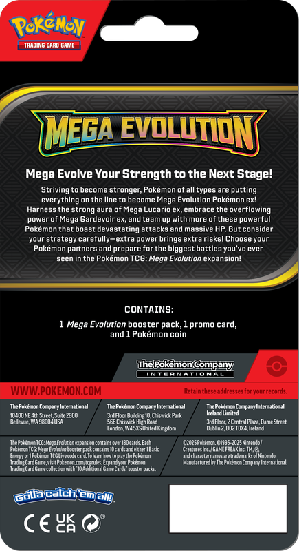 Pokemon TCG: Mega Evolution - Base Set Checklane Blister - Drifloon Card Game Pokemon