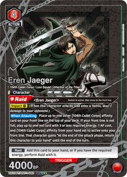 Union Arena TCG: Attack on Titan Booster Box [UE10BT] - 16 Packs Card Game Bandai Namco